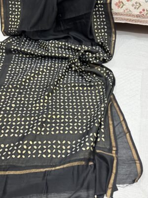 WhatsApp Image 2025-11-22 at 13.03.39 (2) Chanderi Silk Appliqué Saree with Blouse