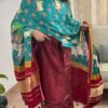 Mashru Silk Suit Set with Pichwai Modal Silk Dupatta