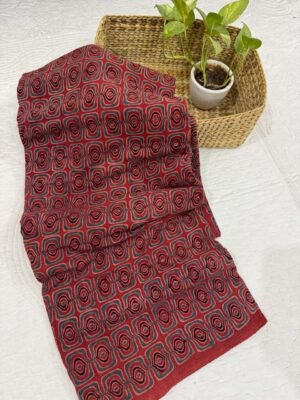 Ajrakh Handblock Print on Kala Cotton