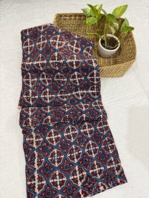 Ajrakh Handblock Print on Kala Cotton