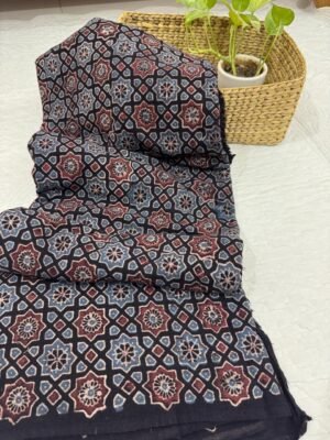 Ajrakh Handblock Print on Kala Cotton