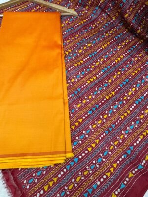 WhatsApp Image 2025-11-22 at 13.27.17 (1) Silk Suit with Kantha Work Hand-Embroidered Pure Tussar Silk Dupatta