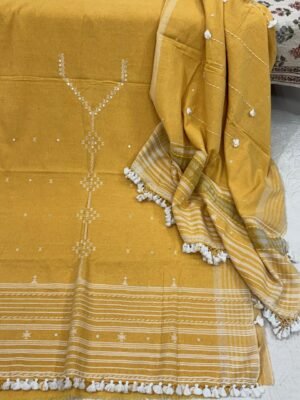 Handwoven Kala Cotton Bhujodi Suit Set