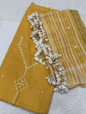 Handwoven Kala Cotton Bhujodi Suit Set