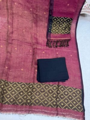 WhatsApp Image 2025-11-23 at 22.12.37 (1) Linen Tissue Jamdani Suit – 3 Piece Set