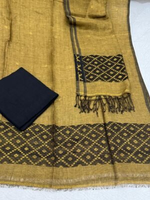 Linen Tissue Jamdani Suit – 3 Piece Set