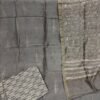 Chanderi Silk Handblock Print Suit Set – 3 Piece