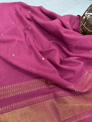 Bhujodi Zari Mirror Work Woollen Shawl