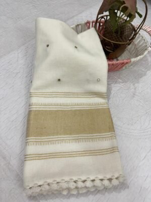 Bhujodi Zari Mirror Work Woollen Shawl