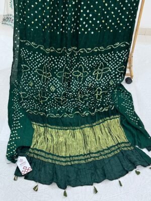 WhatsApp Image 2025-11-26 at 19.26.40 (3) Modal Silk Bandhani Saree with Tissue Pallu & Blouse