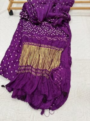 WhatsApp Image 2025-11-26 at 19.30.53 (1) Modal Silk Bandhani Saree with Tissue Pallu & Blouse