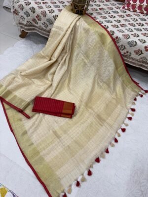 Linen Saree with Blouse