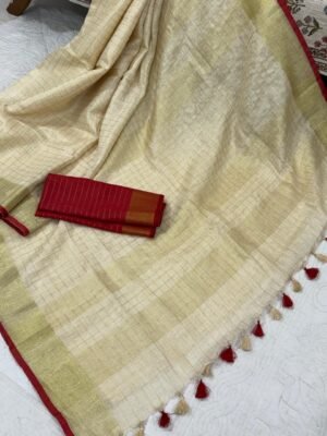 Linen Saree with Blouse