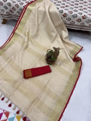 Linen Saree with Blouse