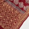 Ajrakh Handblock Print Dola Silk Saree with Blouse