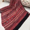 Ajrakh Handblock Print Modal Silk Saree with Blouse