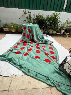 Modal Silk Clamp Tie & Dye Saree with Blouse