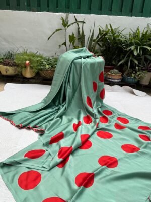 Modal Silk Clamp Tie & Dye Saree with Blouse