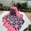 Modal Silk Clamp Tie & Dye Saree with Blouse