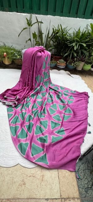WhatsApp Image 2026-01-01 at 12.44.28 Modal Silk Clamp Tie & Dye Saree with Blouse
