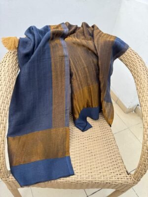 Reversible Zari Woolen Stole