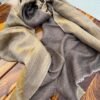 Reversible Zari Woolen Stole – Light Brown