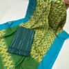 Handloom Kurta Set – Matka Silk Top & Ikkat Dupatta (2-Piece)