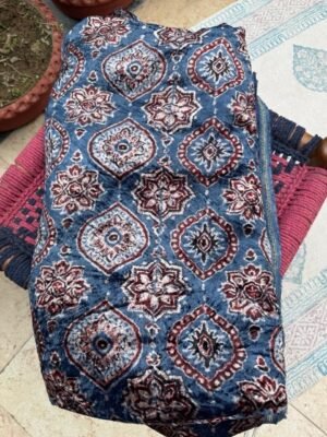 WhatsApp Image 2026-01-18 at 22.05.36 Ajrakh Silk Velvet Running Fabric