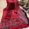 Ajrakh Velvet Full Suit Set – 3 Piece