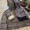 Ajrakh Velvet Full Suit Set – 3 Piece